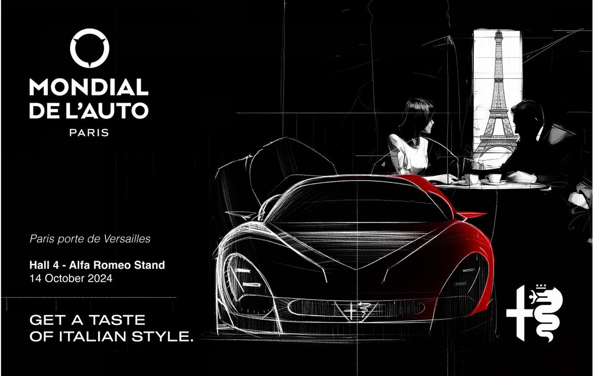 A Junior IBRIDA nemzetközi premierjével az Alfa Romeo visszatér a párizsi Mondial de l’Auto-ba.